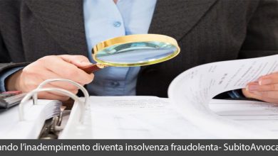 insolvenza fraudolenta quando l'inadempimento diventa reato