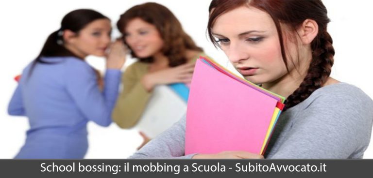 School Bossing: il Mobbing a Scuola. Cosa fare? 5 Esempi Pratici