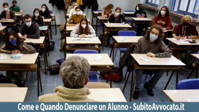 come e quando denunciare un alunno