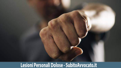 reato lesioni personali dolose