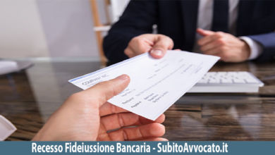 recesso fideiussione bancaria