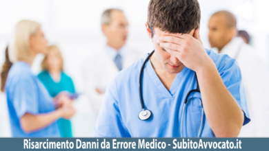 risarcimento danni errore medico