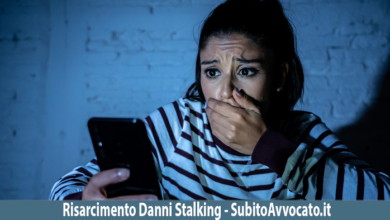risarcimento danni stalking